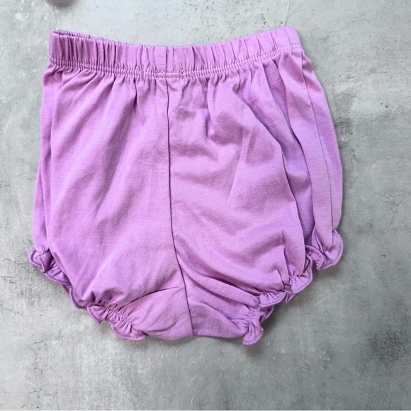 Feather Baby 3-6 Months Dress Pima Cotton‎ Floral Palms Print Top & Diaper Cover - Picture 5 of 7